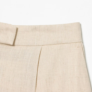 SHENZHU <span class=keywords><strong>Femme</strong></span> Nouveauté Été 2026 Shorts Décontractés <span class=keywords><strong>Chic</strong></span> et Tendance en Dentelle Taille Haute Unis Plissés pour <span class=keywords><strong>Femme</strong></span> - Product Image 4