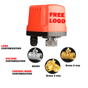 Tùy chỉnh DN25 nhanh chóng mở và đóng điện ba chiều van bi thường đóng ren dòng chảy cao van đồng cho nước - Product Image 2