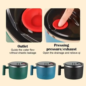 Ramen Bowl Lunch Container 1000ml Grands bols à soupe thaïlandaise Vaisselle avec support de téléphone Bols à céréales pour la maison Cuisine Camping - Product Image 3