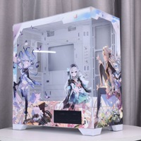 Boîtier de jeu Shark Gura VK03 Full-Tower avec panneau latéral vitré, compatible ATX/Micro-ATX, conçu pour les performances