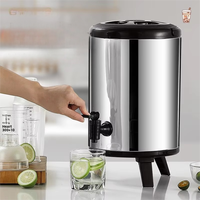 Seau isotherme en acier inoxydable de 20 L, récipient alimentaire commercial avec marquage de capacité exacte