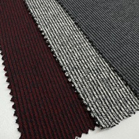 Tissu tricoté en polyester, coton et élasthanne 320 g/m² extensible pour pantalons de survêtement, sweats à capuche et ensembles de sport décontractés