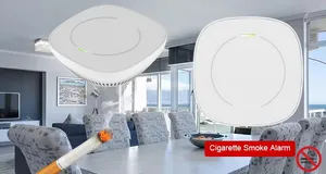 Detektor rokok elektronik pemasangan dinding atau langit-langit alarm versi Tuya Wi-Fi, dengan Sensor PM2.5, detektor Vape