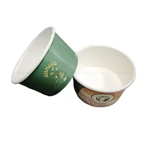 China-supplier manufacture leakage proof can be frozen 8oz 10oz custom gelato ice cream take away paper cups