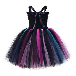 Nuevo Vestido de Disfraz de <span class=keywords><strong>Bruja</strong></span> para Niñas, Falda Tutú Esponjosa del Día de Muertos, Disfraz de Halloween - Product Image 4