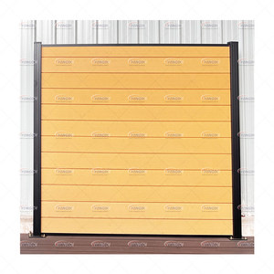 वाटरप्रूफ एल्यूमीनियम मिश्र धातु लकड़ी प्लास्टिक मिश्रित बाड़ लगाना uv-प्रतिरोधी पैनल पूरी तरह से संलग्न गोपनीयता स्विमिंग पूल 3 डी मॉडलिंग - Product Image 1