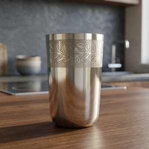 Verre en acier inoxydable, design moderne, motif uni, passe au lave-vaisselle, cadeau unisexe, vaisselle pour boissons chaudes - Product Image 6