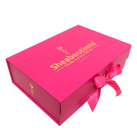 Boîte cadeau personnalisée de luxe A3 A4 A5 profonde en papier carton pliable magnétique à rabat Emballage avec fermetures magnétiques