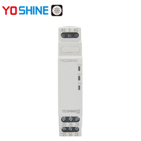 Relais miniature Yoshine AC/DC24-240VAC 10A/16A DPDT avec mémoire, étanche, rail DIN