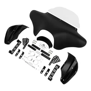 Matte Black Batwing Fairing with Windscreen Windshield Mounting Hardware Kit Fit for Honda Shadow ACE VT1100 C2 1995-2000