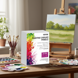 Paneles de Lienzo para Pintar Vevor, 9 x 12 Pulgadas, 24 Piezas, Algodón MDF, Materiales de Arte para Pintura - Product Image 2