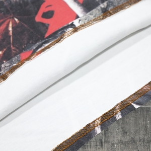 T-shirts décontractés pour hommes, personnalisés par le fabricant, en maille unie respirante, imprimés à l'écran, 100 % coton, motif délavé, coupe courte et régulière - Product Image 5