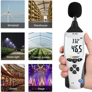 XEAST XE-965 5-in-1 Handheld Multifunctional <b>for</b> Test Instrument <b>Meter</b> Light Sound <b>Humidity</b>/Temperature Anemometer OEM Customize - Product Image 6