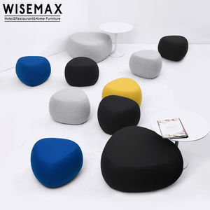 Meubles modernes 3 pièces, tissu bon marché, canapé de sol, pouf d'angle, tabouret pour chaussures, salon - Product Image 5