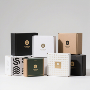 Boîte d'emballage pour petite entreprise avec logo personnalisé - Product Image 1