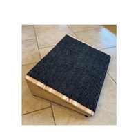 Rampe pour animaux de compagnie, intérieur ou extérieur, pour chiens ou chats. Fabriqué en bois de cèdre avec tapis extérieur et tapis de couloir. 20 pouces de large