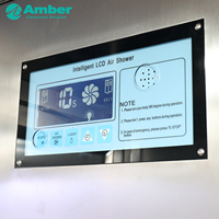 Cabine de douche à air pour salle blanche avec système interverrouillé, en acier inoxydable, pour l'élimination des particules, pour usine pharmaceutique