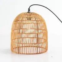 Nova tendência feita à mão drenante rattan pendurar luz pingente de bambu lâmpada para casa dentro ou hotel lustre