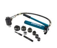 Kit Perforador Hidráulico Tipo Split ZUPPER SYK-8B, Herramienta para Perforar Chapa Metálica, para Cajas Eléctricas y Perforación de Placas de Acero