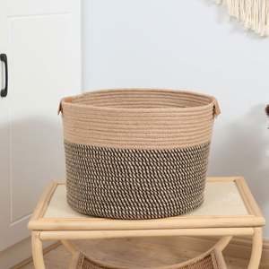 <span class=keywords><strong>Panier</strong></span> séparateur <span class=keywords><strong>de</strong></span> <span class=keywords><strong>linge</strong></span>, <span class=keywords><strong>panier</strong></span> à cadre métallique, <span class=keywords><strong>panier</strong></span> en osier fait à la main, <span class=keywords><strong>panier</strong></span> <span class=keywords><strong>de</strong></span> rangement en jonc <span class=keywords><strong>de</strong></span> mer tissé avec poignées - Product Image 4