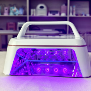 Lampe à ongles UV LED rechargeable IBelieve Pro Smart Leather la plus récente avec ventilateur à faible chaleur pour deux mains - Product Image 3