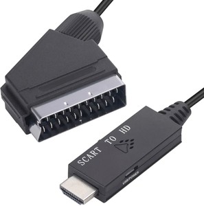 Soporte 720P 1080P Nueva llegada SCART a <span class=keywords><strong>HDM</strong></span> con cable HD - Product Image 2