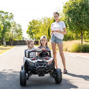 Auto de Policía Eléctrico para Niños al Mejor Precio, 2 Asientos, Funciona con Batería de 24V, Autos de Juguete Eléctricos para Niños de 2 a 13 Años - Product Image 2