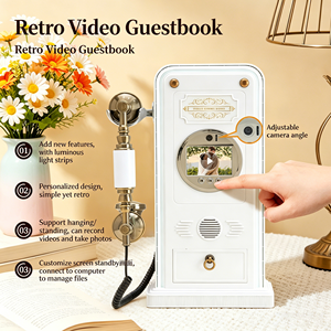 Téléphone <span class=keywords><strong>Livre</strong></span> d'Or Vidéo HD 1080P le Plus Vendu 2026 avec Mémoire 32 Go pour Mariages, Fêtes et Services de Location d'Événements - Product Image 3