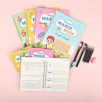 Cahier d'exercices à spirales réutilisable pour enfants, personnalisable en couleur et en design avec stylo
