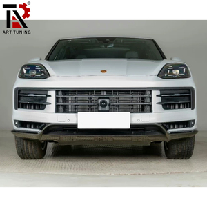 Lèvre avant en fibre de carbone sèche pour Porsche Cayenne 2024 2025 style <span class=keywords><strong>GT</strong></span> / Spoiler en carbone sèche véritable / Kit aérodynamique à montage direct - Product Image 4