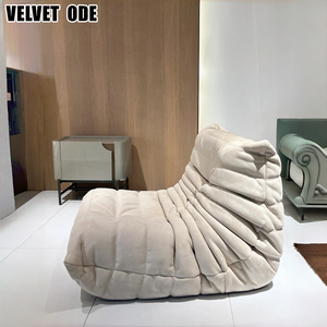 संपीड़ित लिगन-रोसेट कैटरपिलर सोफा (टोगो)-कपड़े सोफे, शिपिंग लागत बचाने के लिए रोल-पैक, आधुनिक घर के लिए स्टाइलिश - Product Image 4