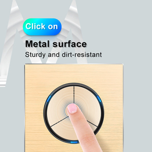 Hoge Kwaliteit Retro Stijl Aluminium Wandlamp Schakelaar-Koffie Kleur Led Indicator Met Reset Knop Universeel Stopcontact - Product Image 5