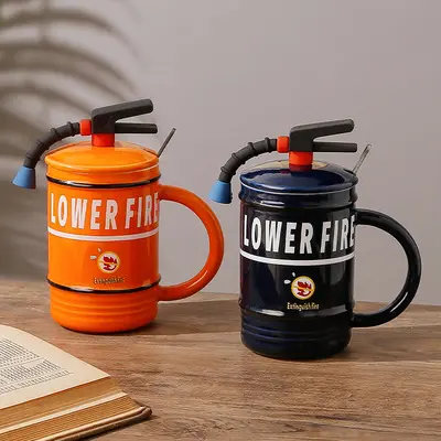 Souvenir Gift Strange Fire Extinguisher Mug 16oz Office Cup Couple Ceramic Mug