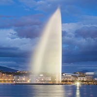 Fuente de Niebla de Gran Altura para Exteriores, Altura Personalizable, Decoración para Lagos y Lugares Turísticos