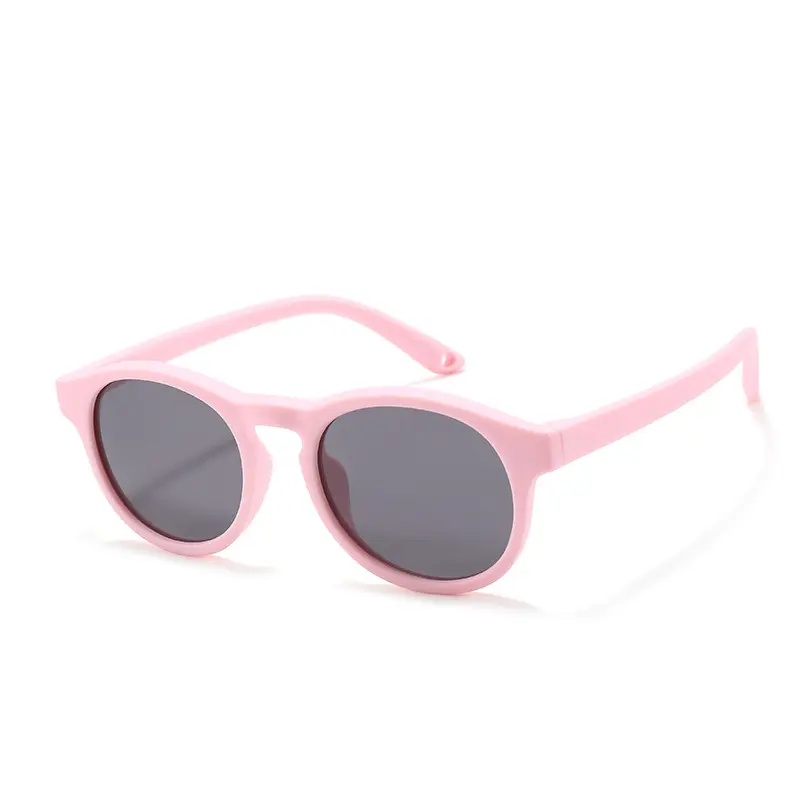 Óculos de sol de silicone com lentes polarizadas flexíveis para crianças, óculos de sol com logotipo personalizado para bebês de 0 a 3 anos, proteção UV para uso ao ar livre