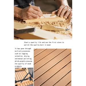 Tables d'extérieur modernes pliables en bois - Product Image 4