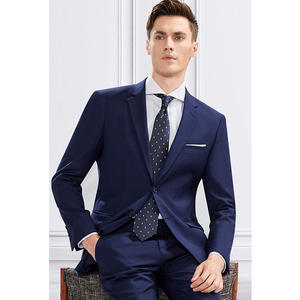 S6380F 2023 Drop Shipping Set di tre pezzi personalizzati di alta qualità per uomini d'affari professionali Set di abiti da sposa da uomo - Product Image 2