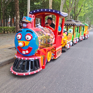 Train sans rails de style aventure, thème jungle ou safari, pour les zoos ou parcs de faune, expérience éducative et divertissante - Product Image 1