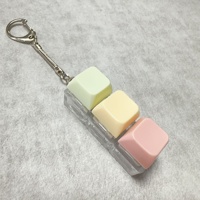 Porte-clés jouet de décompression pour clavier mécanique, testeur 3 touches, en plastique PC, transfrontalier