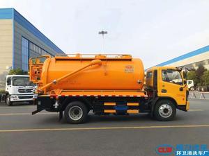 Camión de Limpieza y Succión Dongfeng a Precio de Fábrica, Equipado con Bomba de Circulación de Agua de Accionamiento Auxiliar - Product Image 3