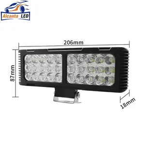 AlcantaLED-faro LED de 90w con alto brillo, 12-80V, accesorios universales para motocicleta, luz led para coche