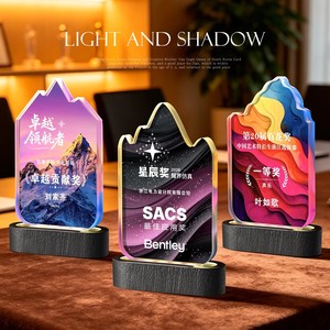 Trofeo de Cristal Luminoso Shun Zhongya 20x12.5cm Recargable con Atenuación Gradual para Premios y Conmemoraciones - Product Image 5