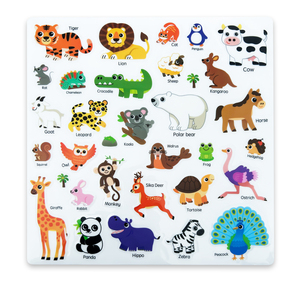 Autocollants personnalisés en silicone en forme de TPE de qualité <span class=keywords><strong>alimentaire</strong></span> Q-Bomb Autocollants pour enfants de dessin animé Conception imprimée lavable et réutilisable - Product Image 1