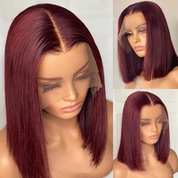 Bon marché, vente en gros, perruques péruviennes courtes Bob, cheveux humains HD, perruque Lace Front pour femmes noires, vendeur de perruques en cheveux humains Full Lace