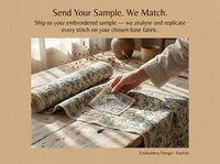 Tissu de rideau brodé sur mesure |   Motif de couture |   MOQ de 5 000 m