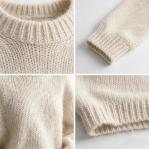 Mohair Wool Sweater <strong>Women</strong> Luxury Fluffy Fuzzy Oversized Chunky Knit Thick <strong>Warm</strong> Soft Ladies Knitted Pullover <strong>Jumper</strong> - Product Image 3