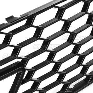 Nouvelle paire de grilles de pare-chocs avant en maille pour feux antibrouillard, garniture de calandre, uniquement pour Audi A4 B8.5 S-line S4 2013 2014 2015, noir brillant - Product Image 5