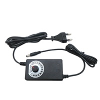 Alimentation électrique réglable AC/DC 9-24V 1A, adaptateur d'alimentation AC/DC réglable avec lampe