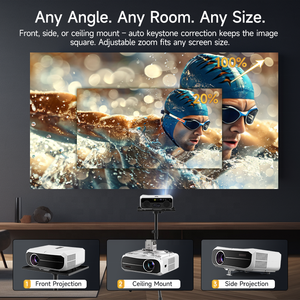 Proyector <span class=keywords><strong>Inteligente</strong></span> <span class=keywords><strong>Google</strong></span> a <span class=keywords><strong>Precio</strong></span> de Fábrica, 1900 ANSI, Certificado por Netflix, Enfoque Automático TOF, <span class=keywords><strong>Altavoz</strong></span> de 40W, Relación de Contraste de 22,000:1, Compatible con 4K - Product Image 6