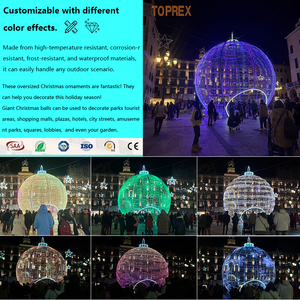 Esfera LED Gigante 3D de 6m para Escultura Emblemática en Plazas Comerciales, Centro de Atención, Esfera de Alta Resistencia con Motivo para Iluminación de Paisajes Urbanos - Product Image 5